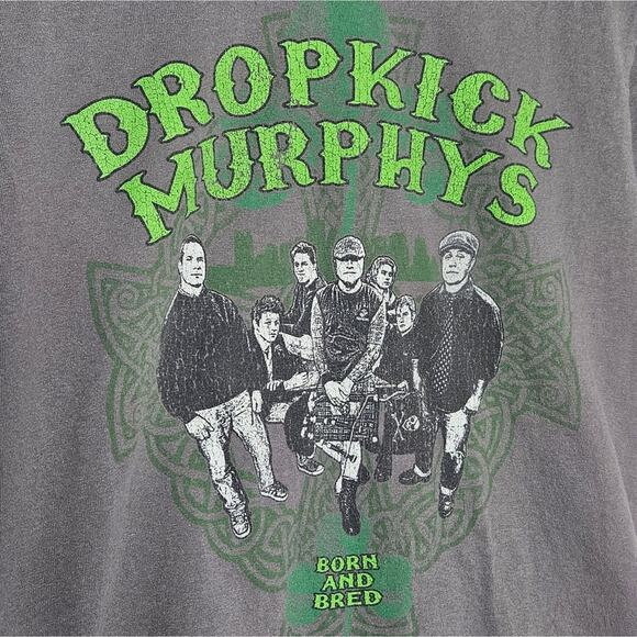 Dropkick Murphys Unisex Gray Short Sleeve T-Shirt, size Small - Picture 2 of 4